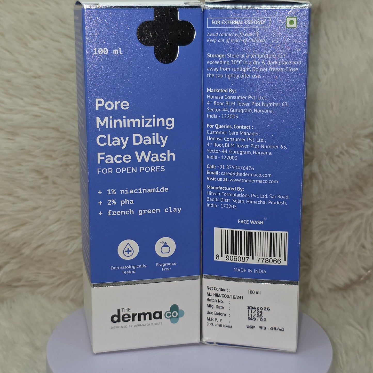 The Derma Co Pore Minimizing Clay Face Wash 100ml