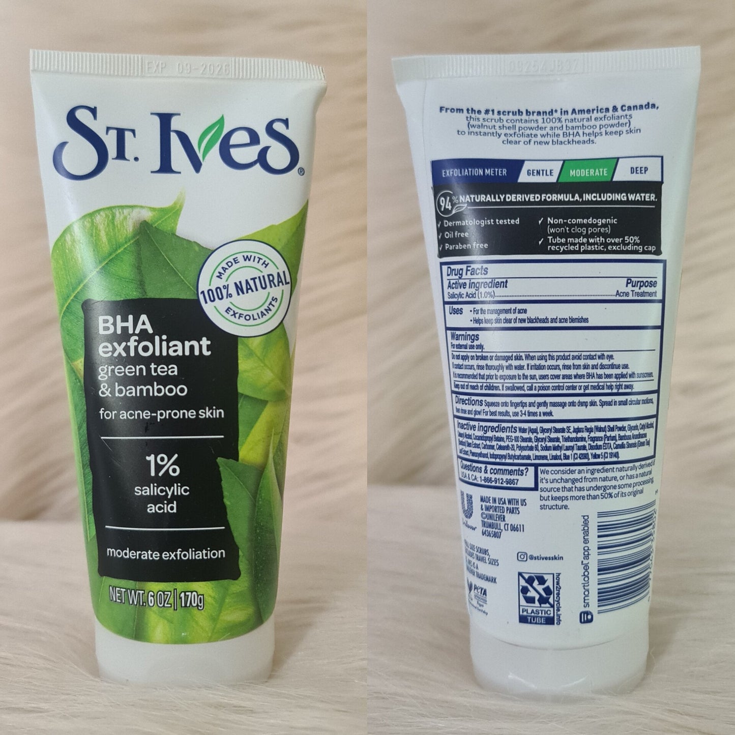 St. Ives Blackhead Clearing Scrub Green Tea & Bamboo 170g