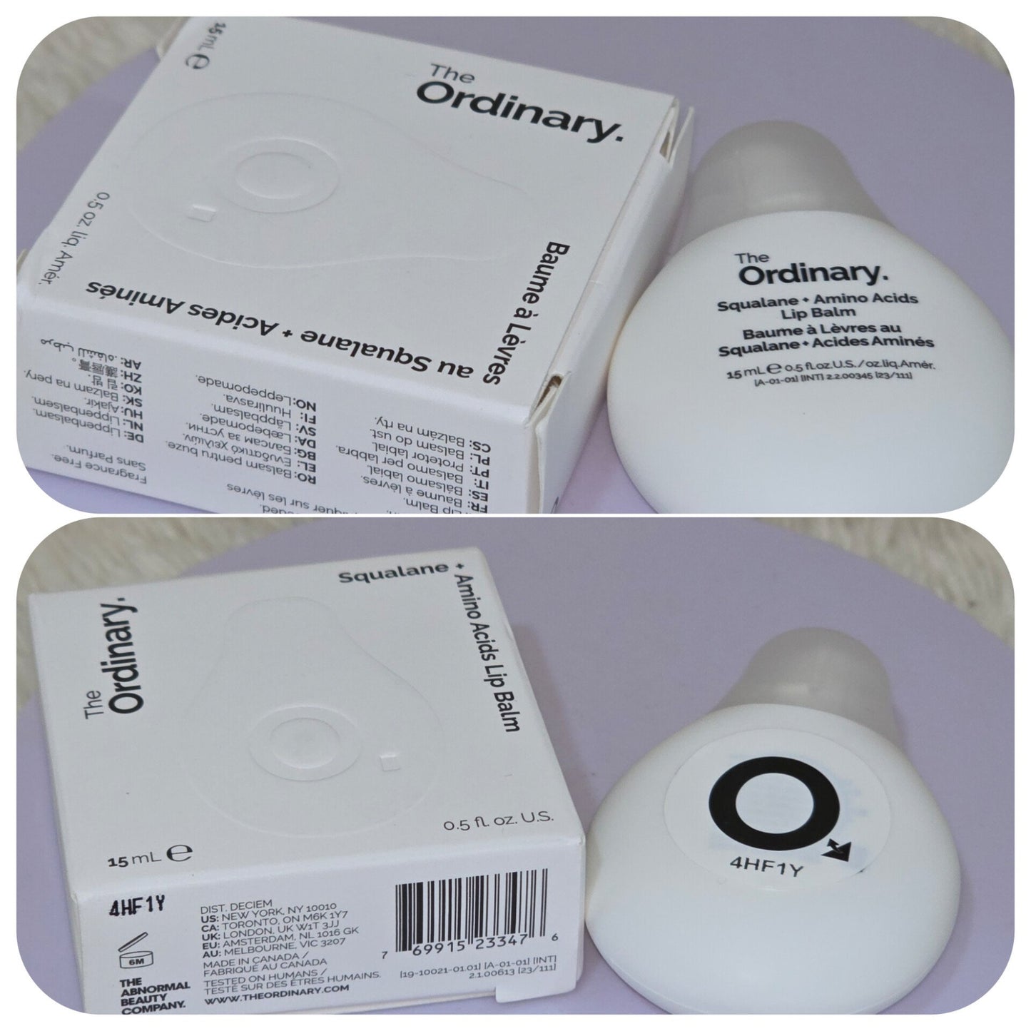 The Ordinary Squalane + Amino Acids Hydrating Lip Balm (0.5 fl oz)
