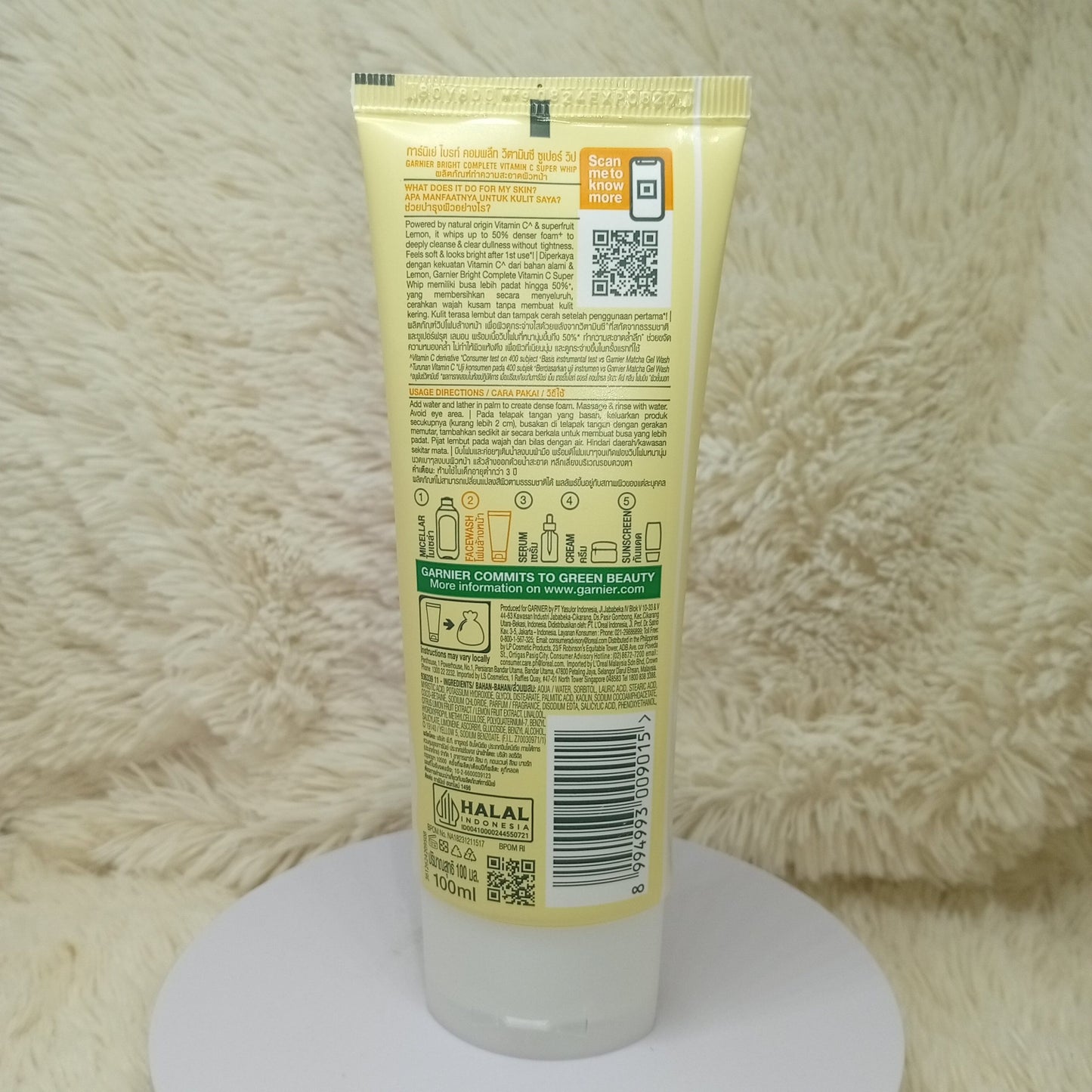 Garnier Bright Complete Vitamin C Super Whip Foam 100ml