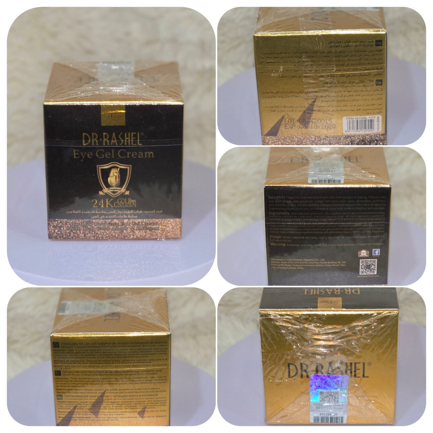 Dr Rashel 24K Gold Eye Gel Cream – 20ml