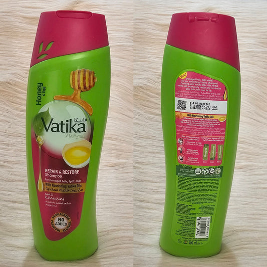 Vatika Honey &amp; Egg Repair &amp; Restore Shampoo – 400ml