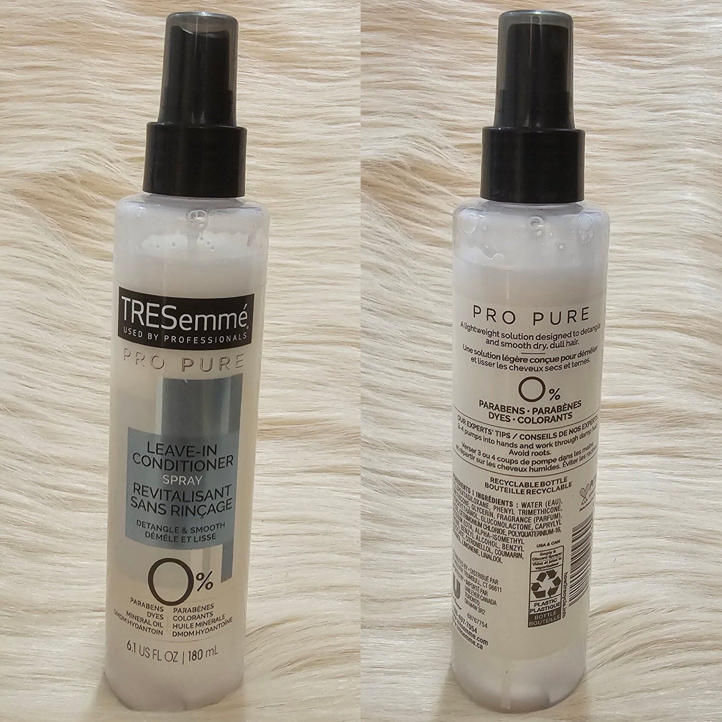 TRESemmé Pro Pure Leave-In Detangling Spray 180ml