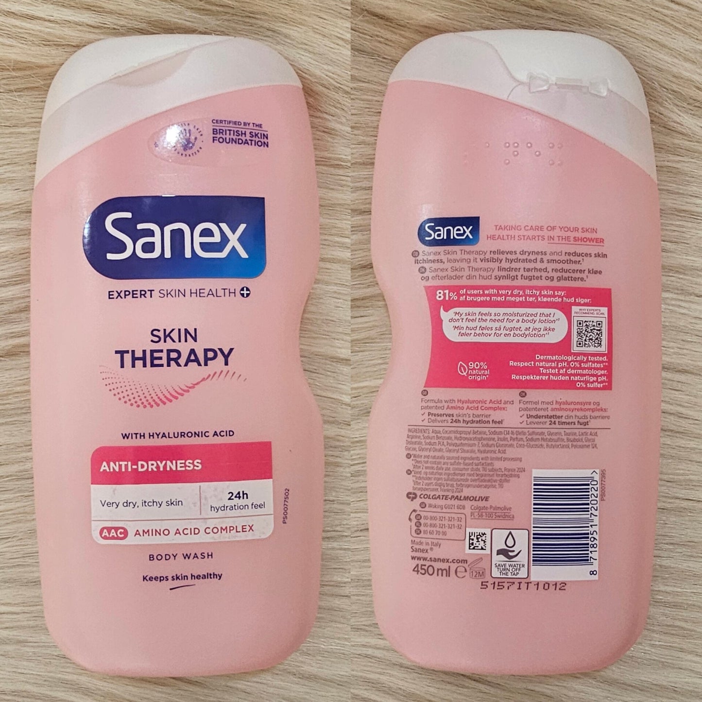 Sanex Anti-Dry Skin Therapy Shower Gel 450ml