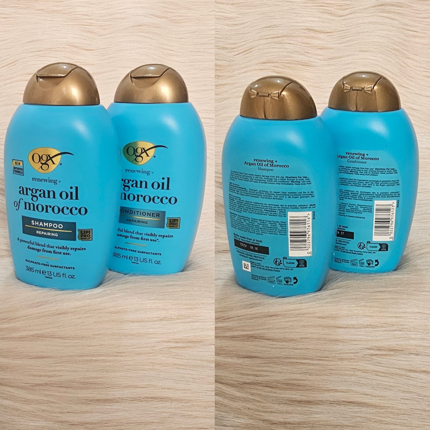 OGX Argan Oil Hydrate & Repair Shampoo & Conditioner Set 385ml