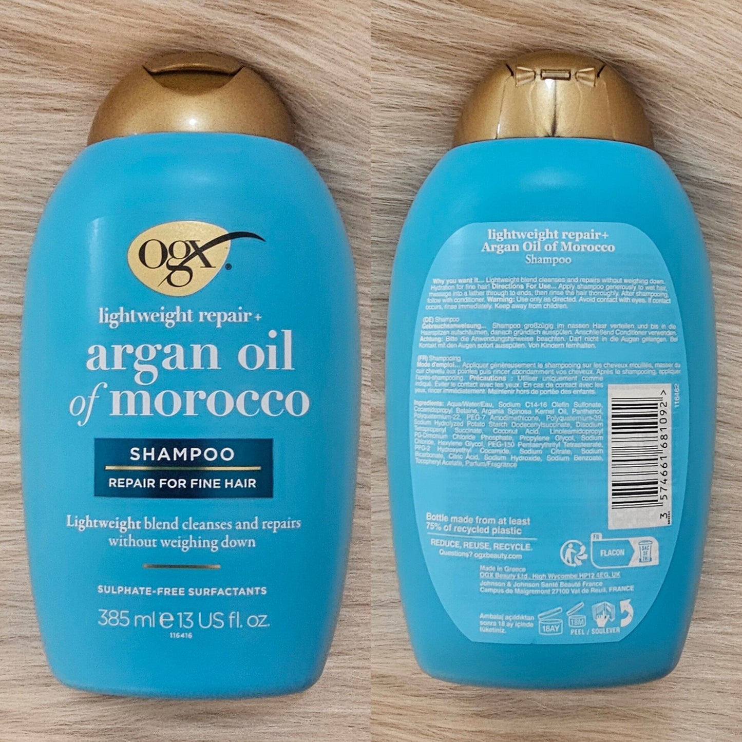OGX Argan Oil of Morocco Lightweight Shampoo 385ml