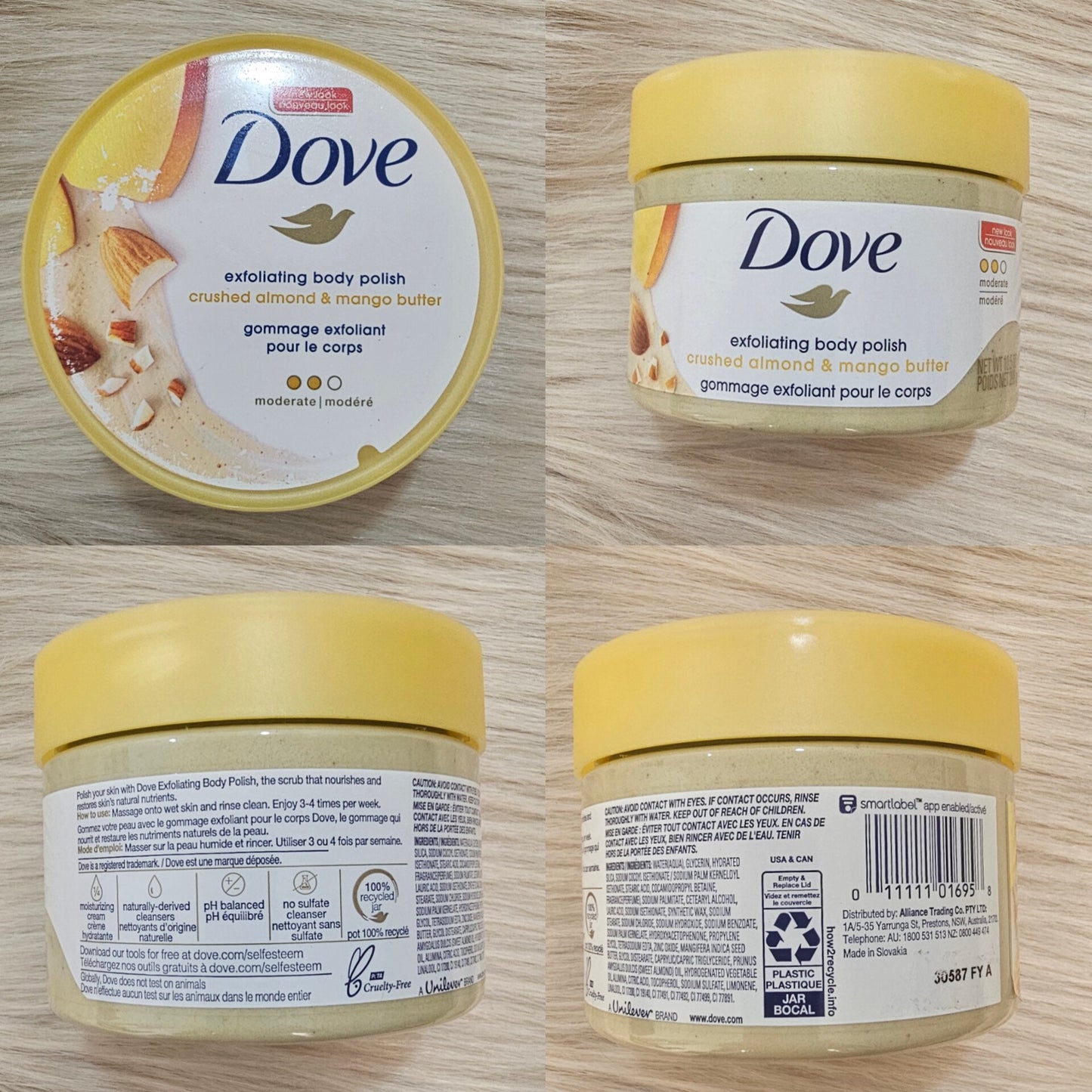 Dove Crushed Almond & Mango Butter Body Polish 298g