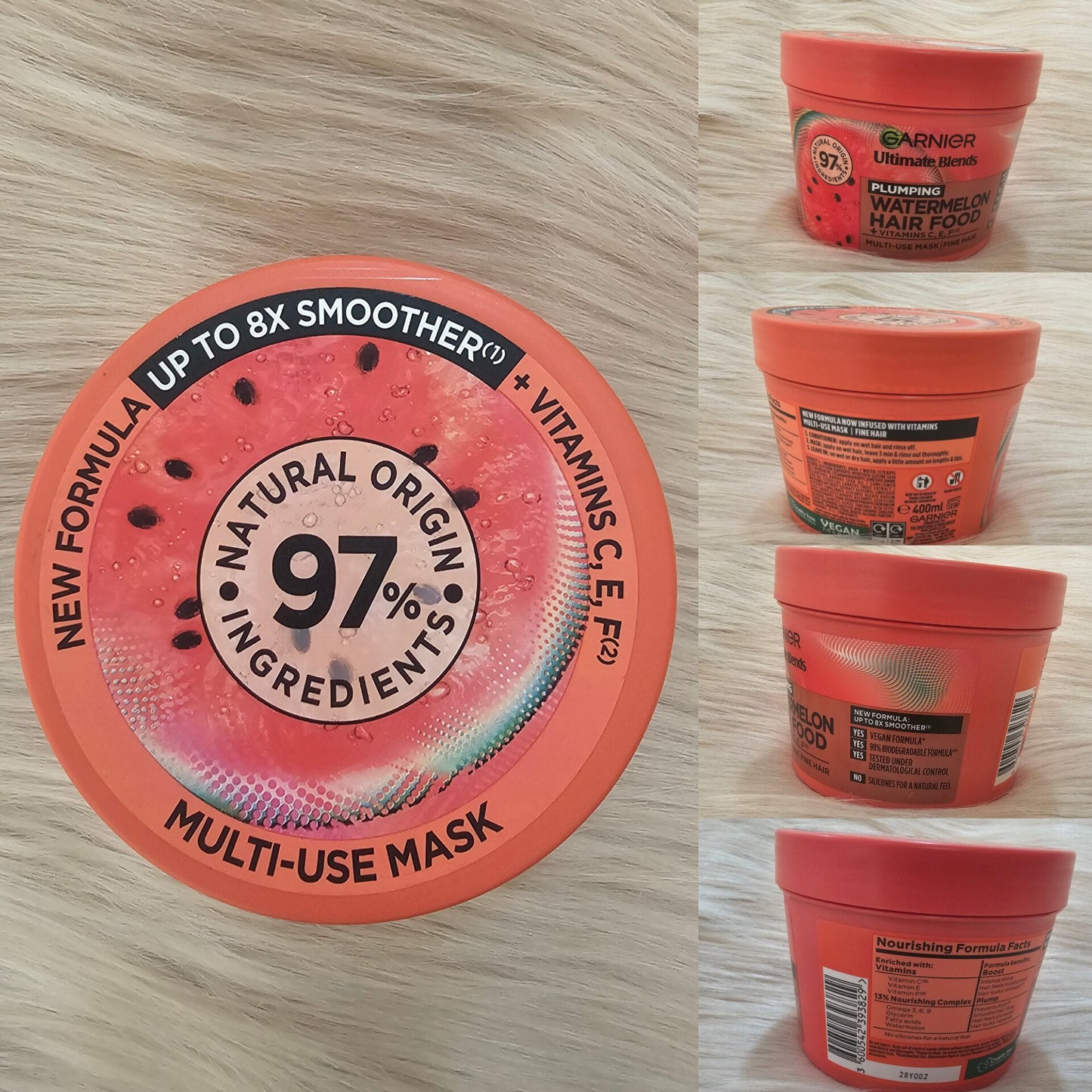 ( Discounted Product ) Garnier Watermelon Hair Food Mask 400ml