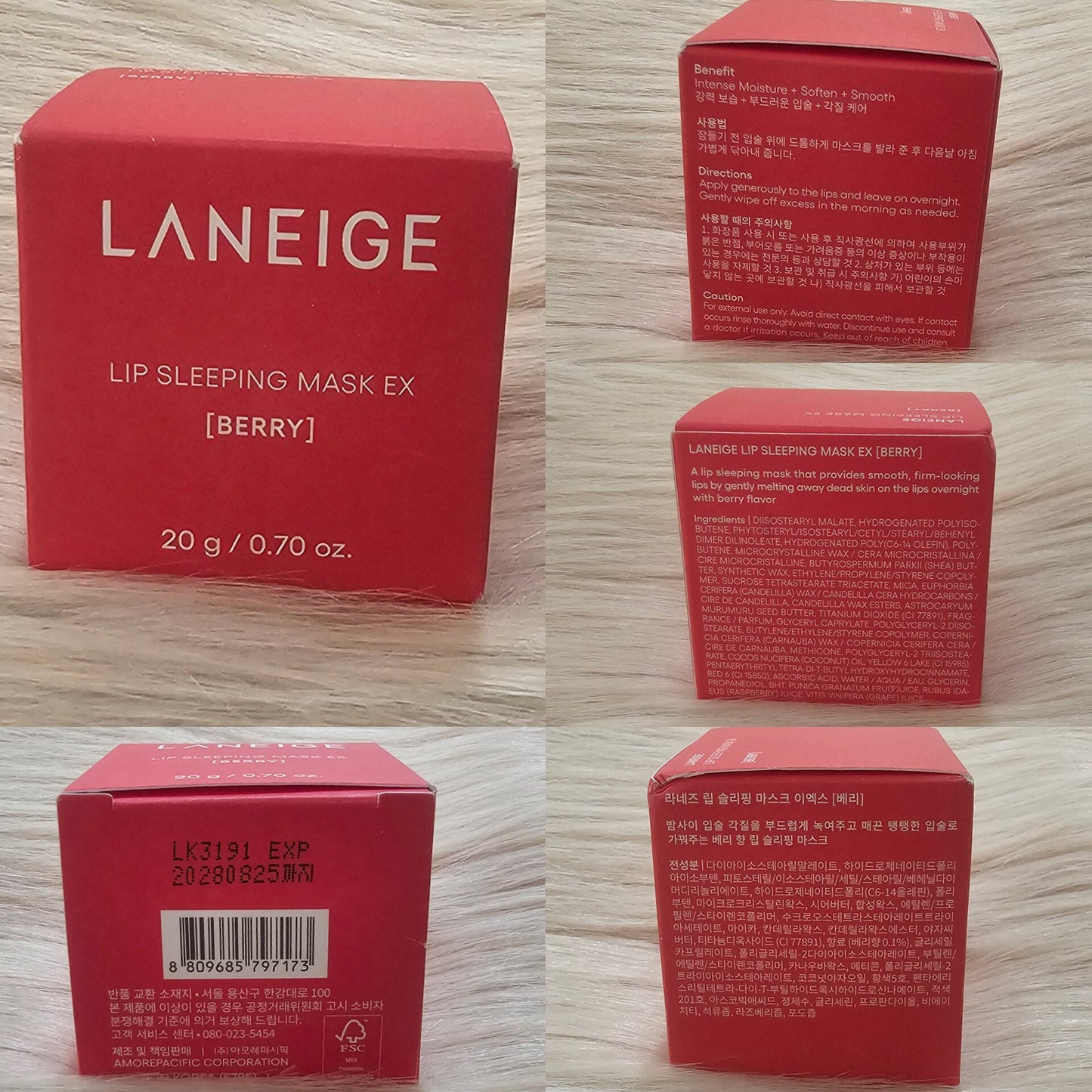 LANEIGE Lip Sleeping Mask Berry EX 20g