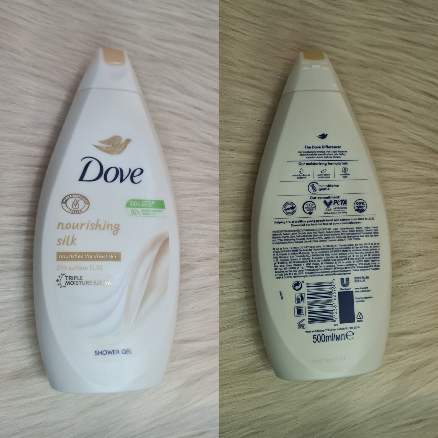 Dove Nourishing Silk Shower Gel 500ml