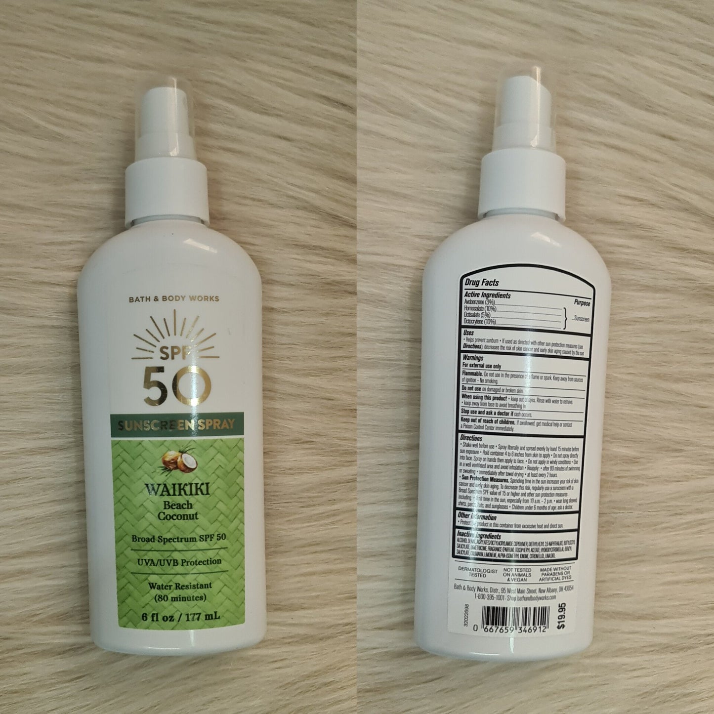 ( Discounted Product ) Bath & Body Works Waikiki Beach Coconut Sunscreen Spray SPF 50 (177ml)