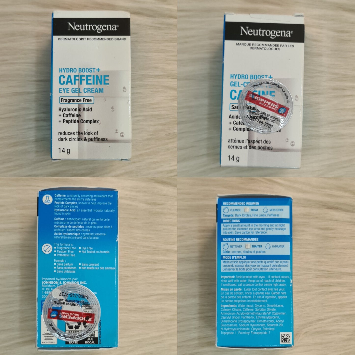 Neutrogena Hydro Boost+ Caffeine Eye Gel Cream 14g