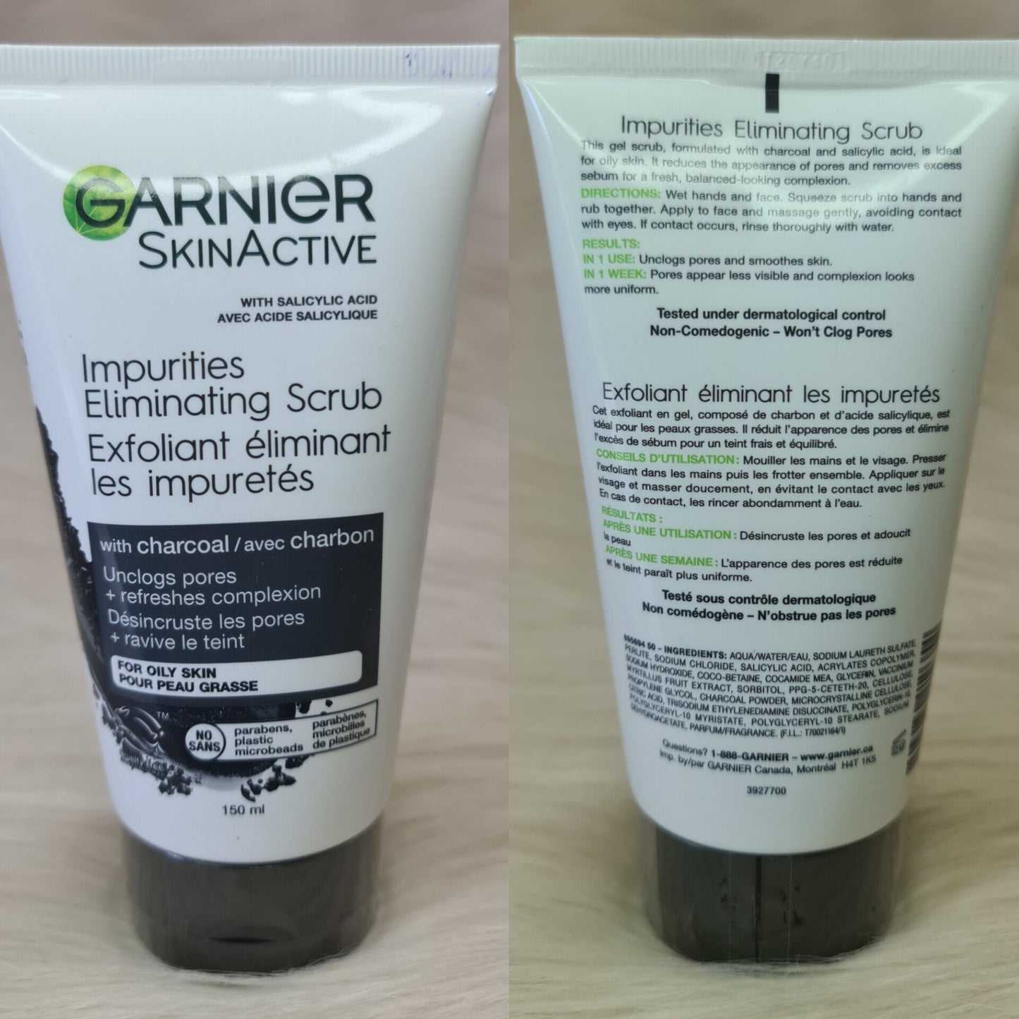 Garnier SkinActive Charcoal Scrub 150ml