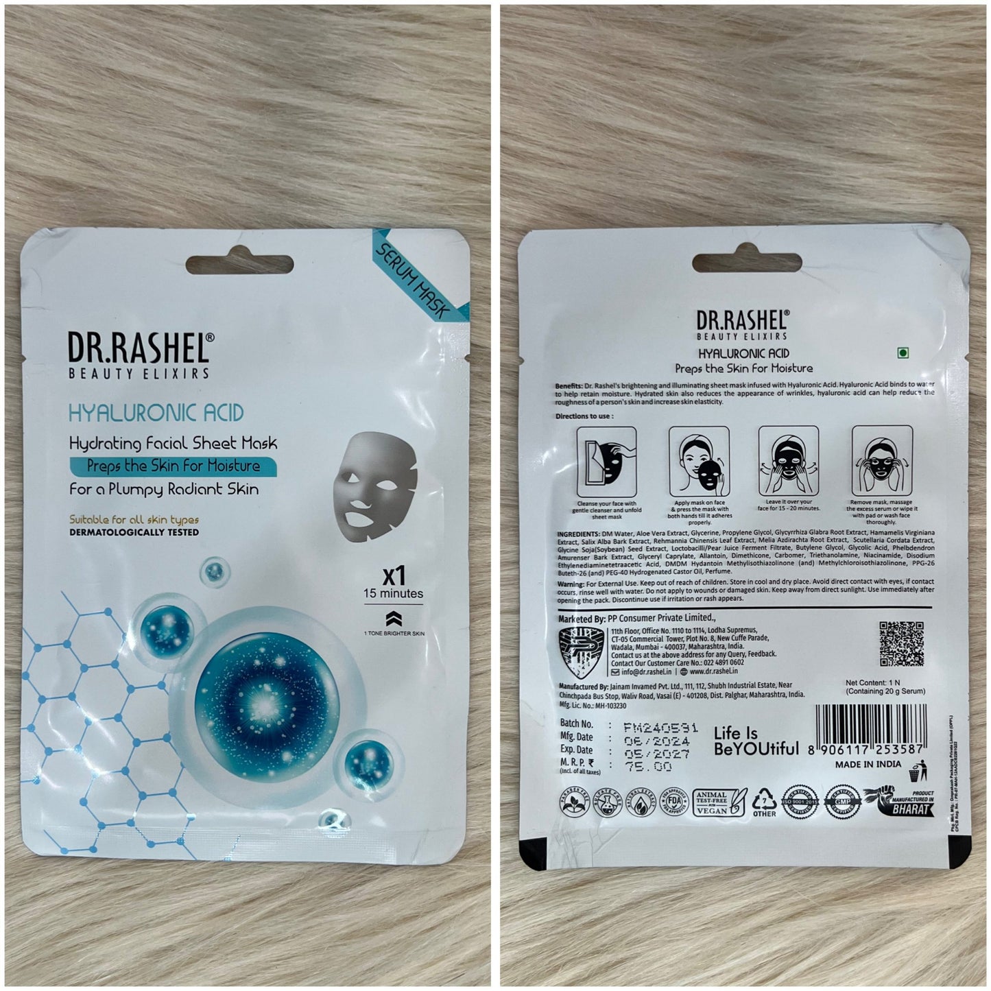 Dr.Rashel Hyaluronic Acid Skin Sheet Mask