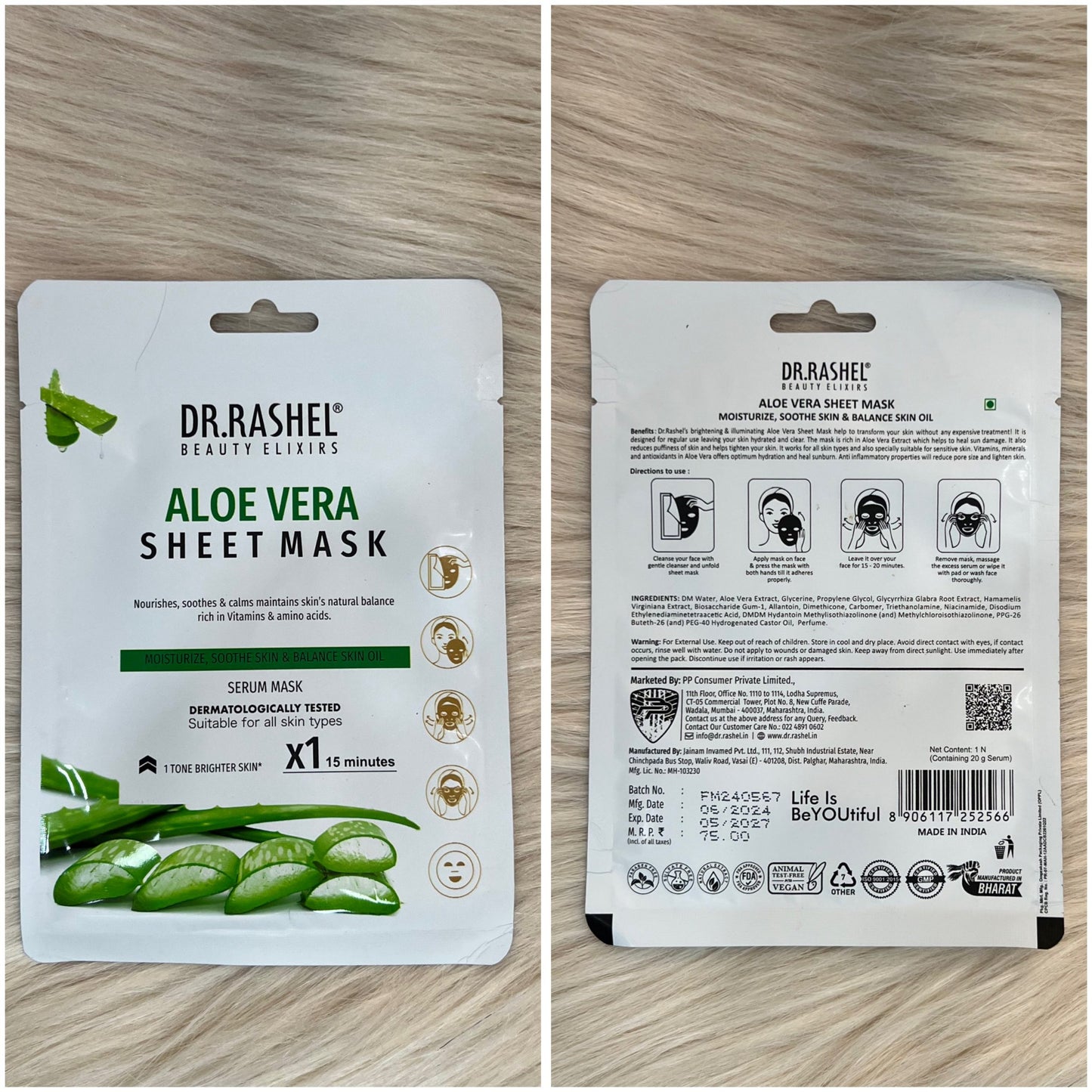 Dr.Rashel Aloe Vera Sheet Mask With Serum