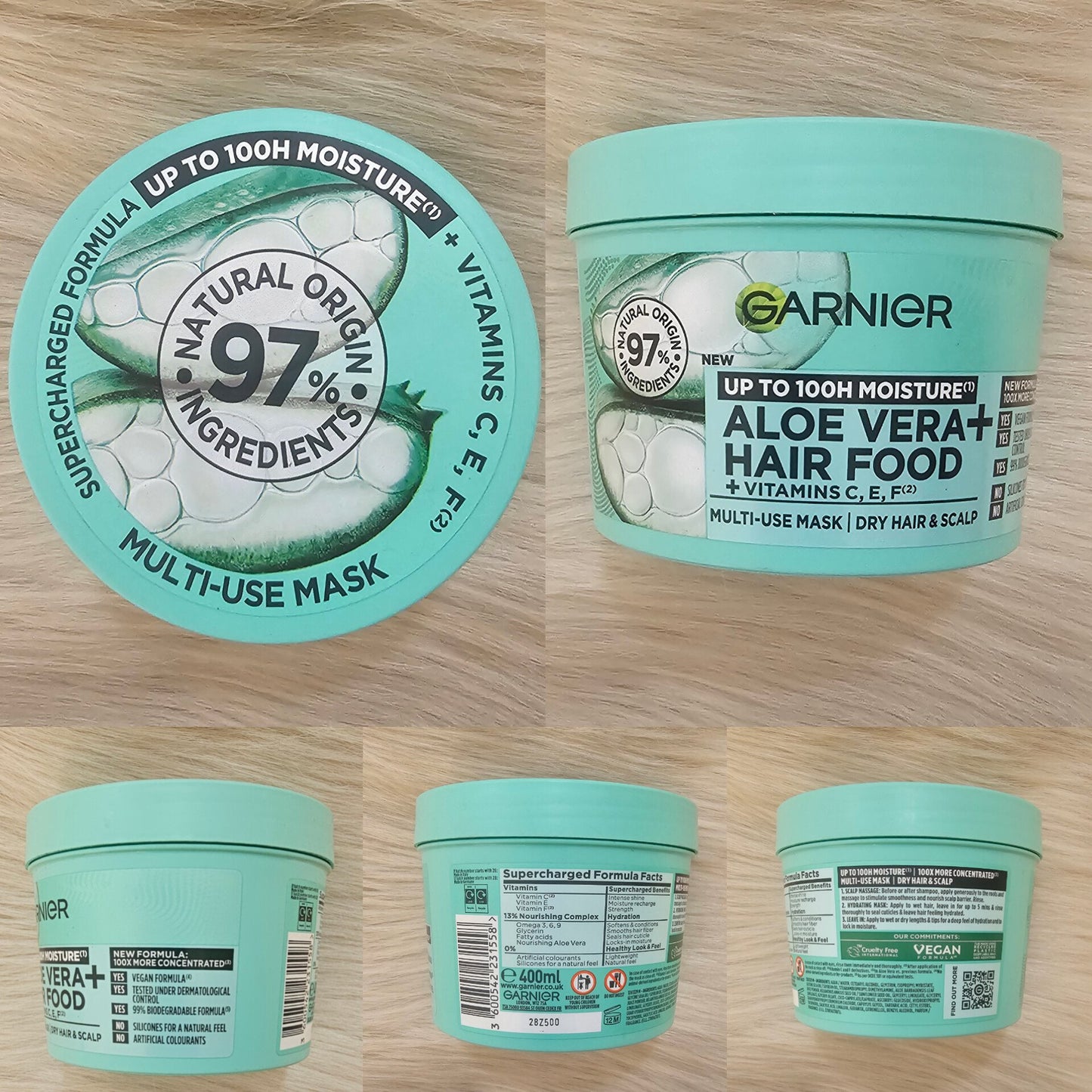 Garnier Aloe Vera Hair Food Mask 400ml