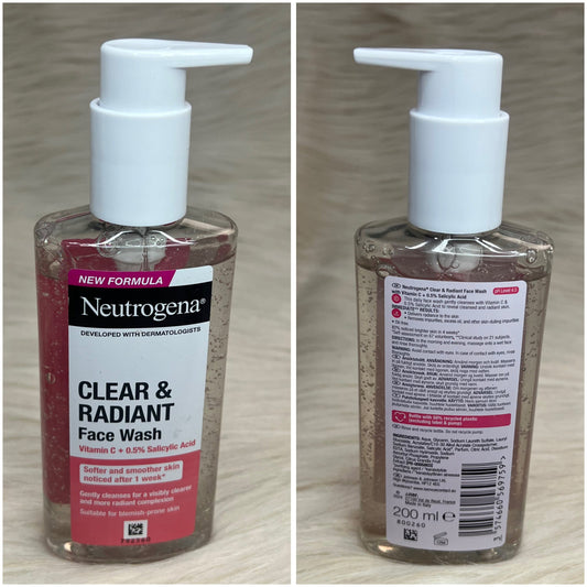 Neutrogena Clear & Radiant Face Wash 200ml