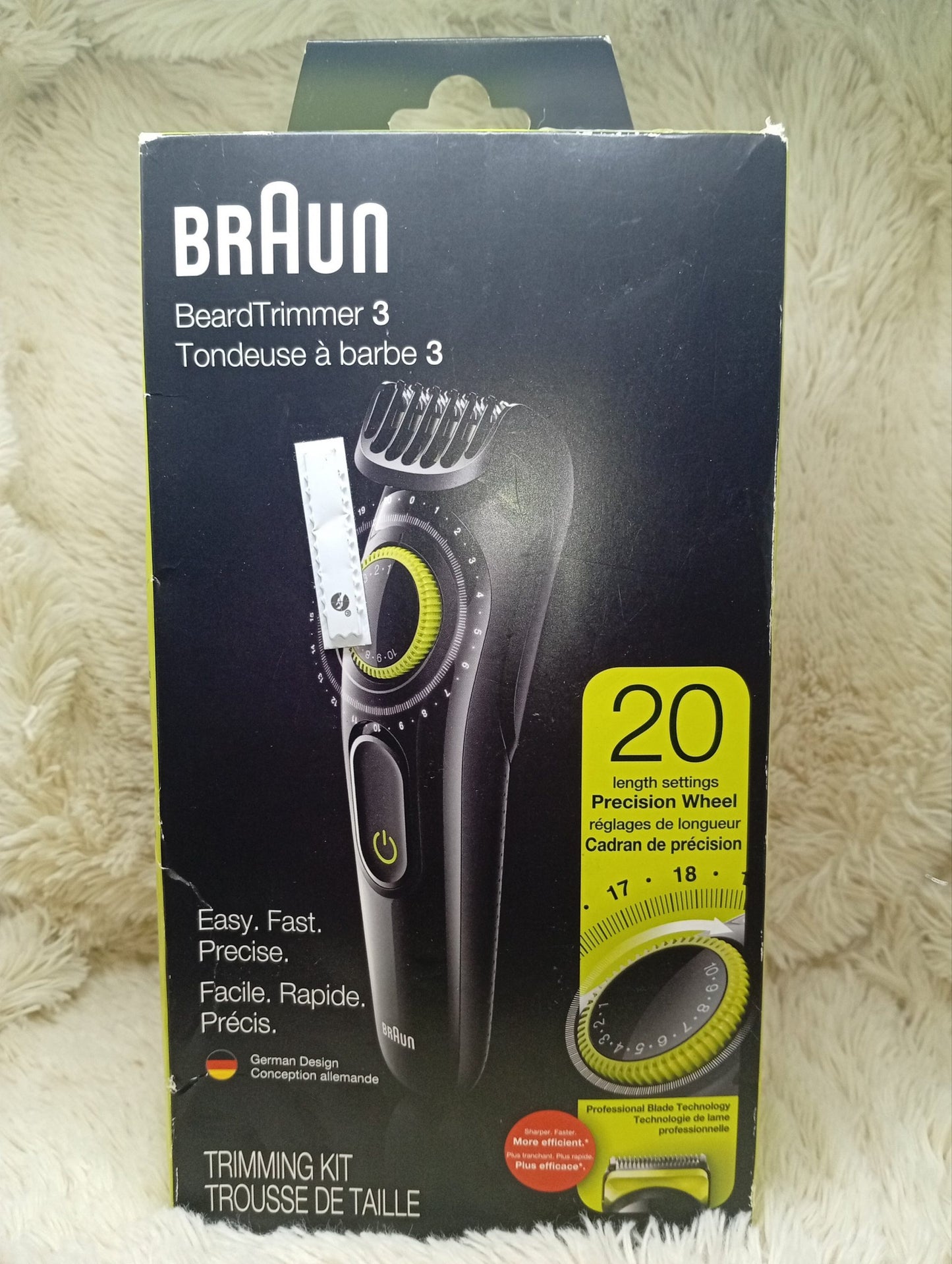 Braun Beard Trimmer Bt3221 Men Beard Trimmer and Hair Clipper, 20 Length Settings