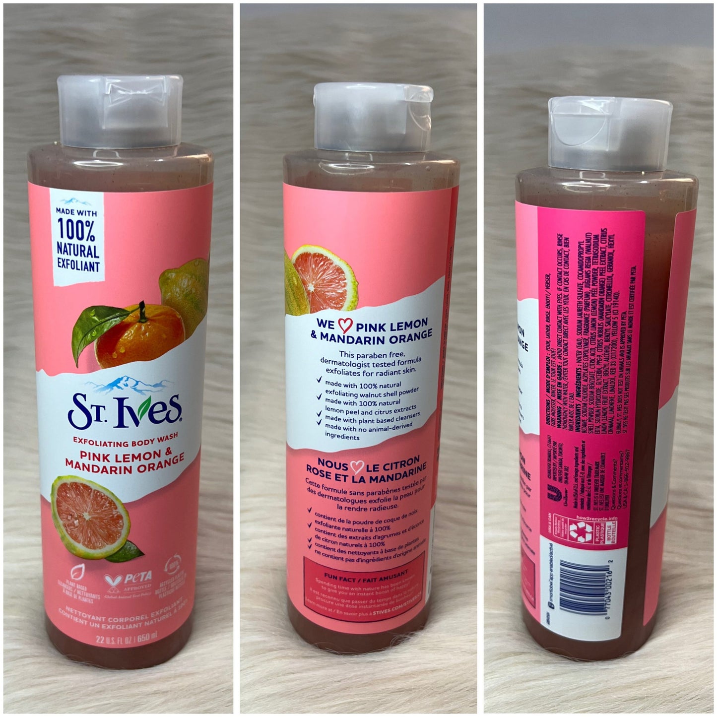 St. Ives Pink Lemon & Mandarin Body Wash 650ml