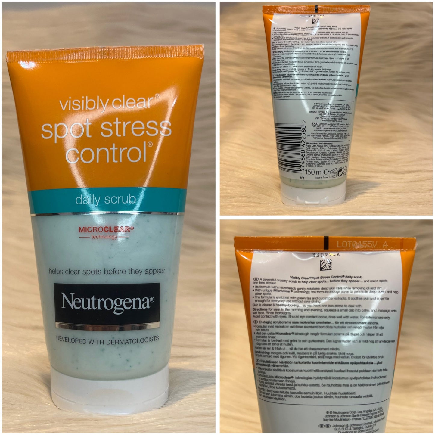 Neutrogena Visibly Clear Spot Stress Control Daily Scrub 150ml