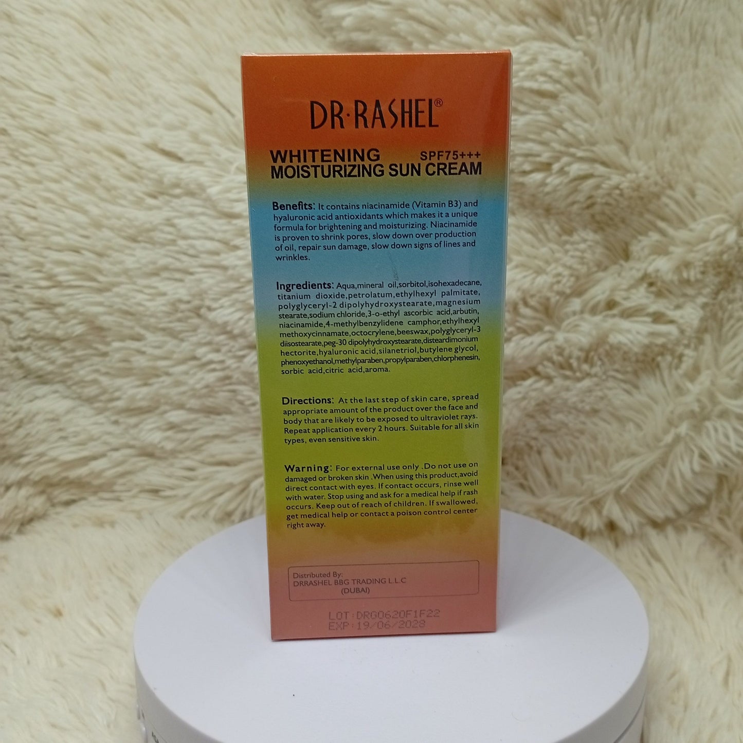 Dr Rashel Sun Cream SPF 75 – 60g