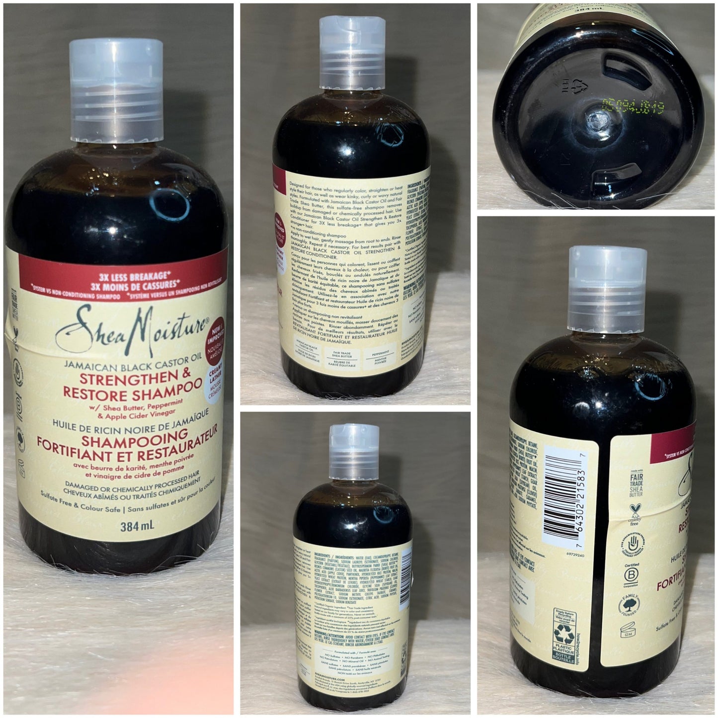 SheaMoisture Jamaican Black Castor Oil Strengthen &amp; Restore Shampoo 384ml