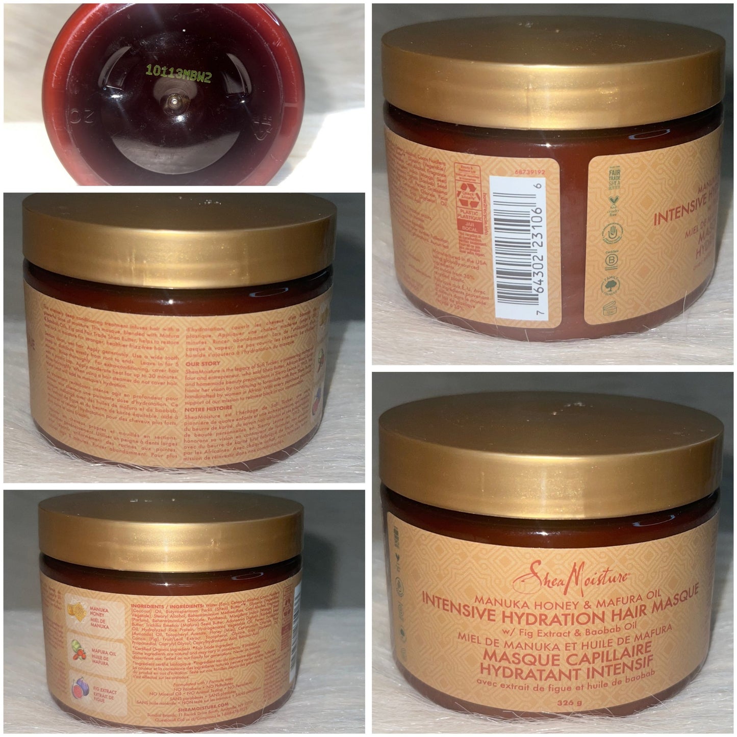SheaMoisture Manuka Honey Hair Masque 326g