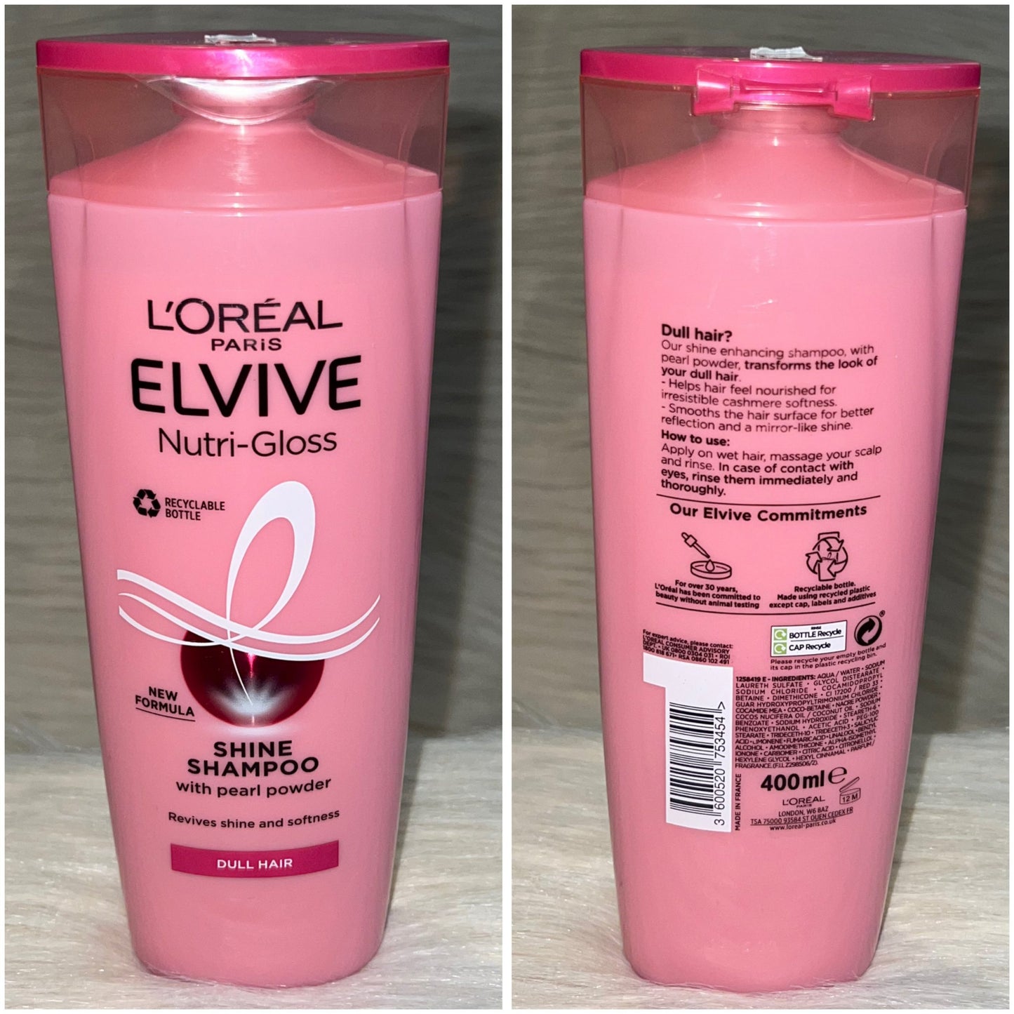 L’Oréal Elvive Nutri-Gloss Shine Shampoo 400ml