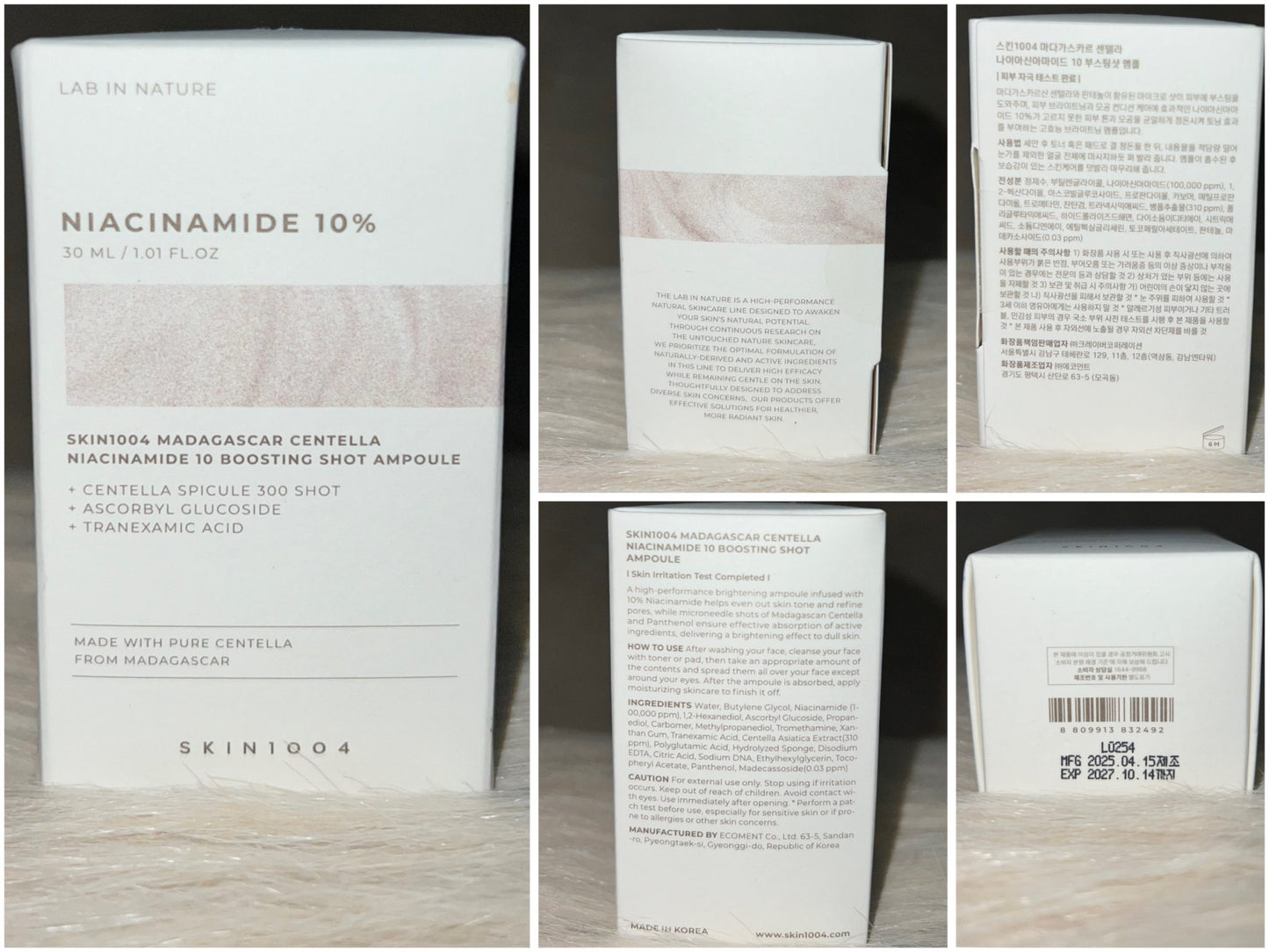 SKIN1004 Centella Niacinamide 10 Boosting Shot Ampoule 30ml