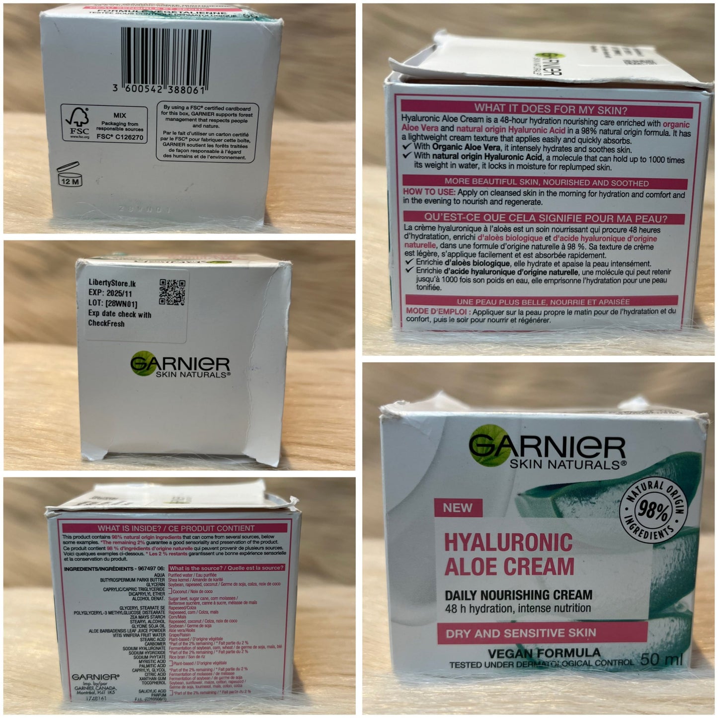 (Discounted Product ) Garnier Skin Naturals Hyaluronic Aloe Cream 50ml