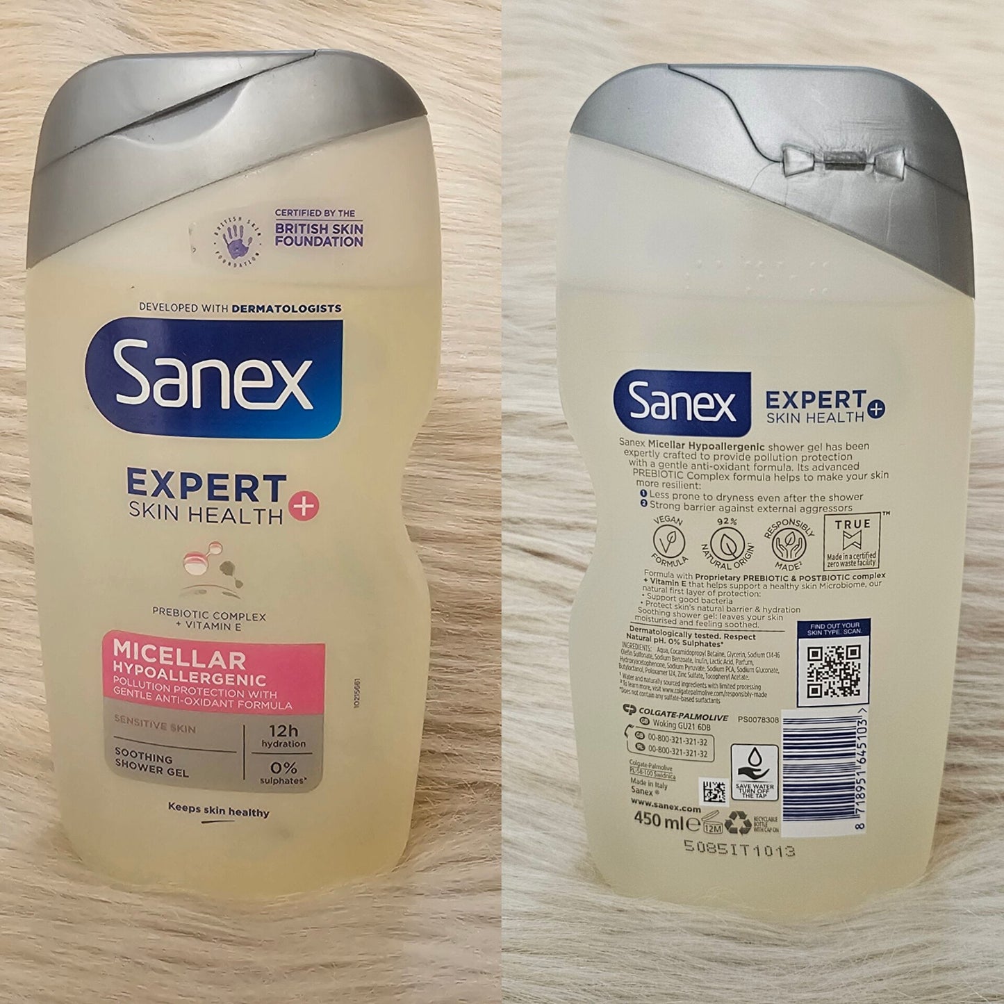 Sanex Micellar Hypoallergenic Shower Gel 450ml