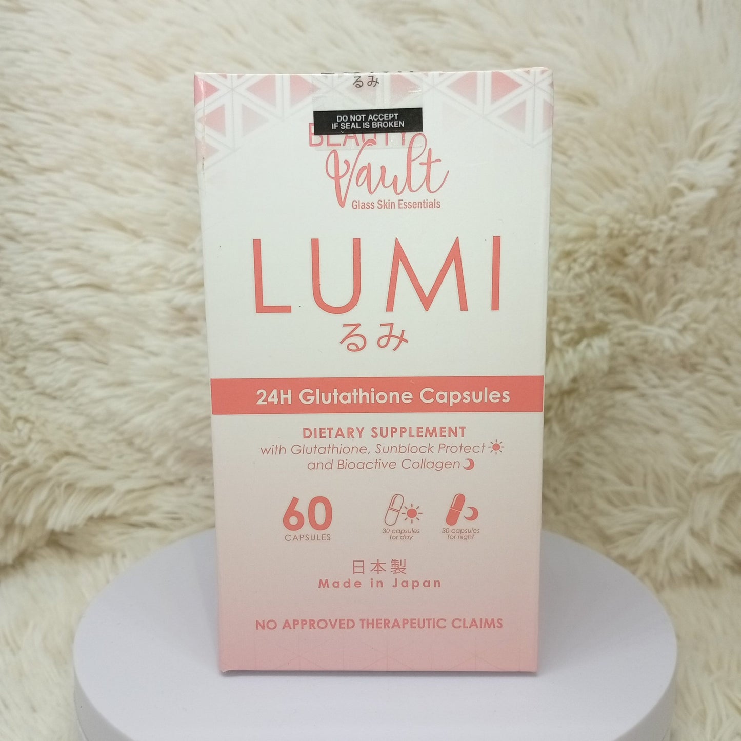 ( Discounted Product ) Lumi 24H Glutathione 60 Capsules – Beauty Vault
