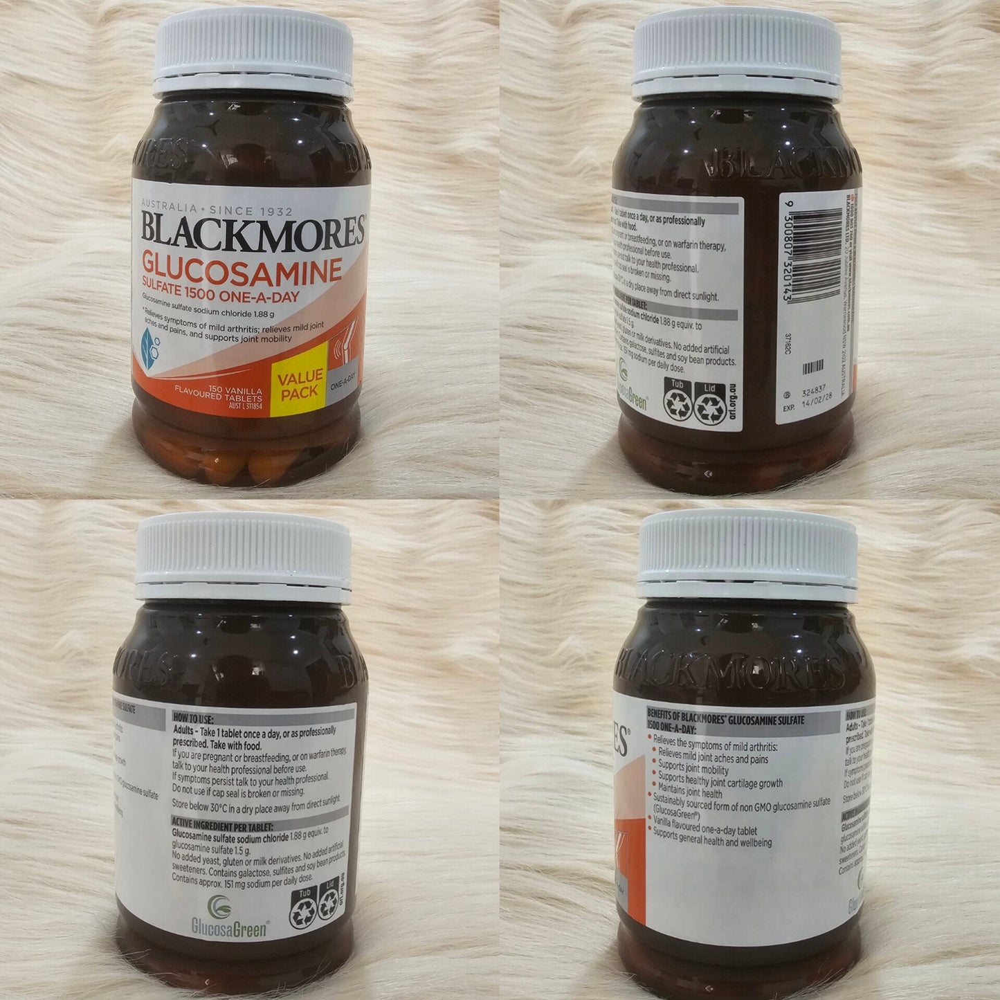 Blackmores Glucosamine Sulfate 1500mg 150 Tablets