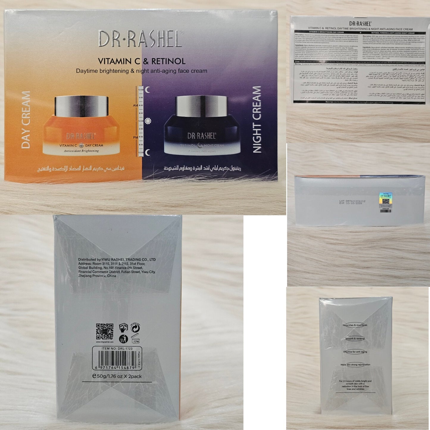 Dr. Rashel Vitamin C & Retinol Day Night Cream Combo 50g