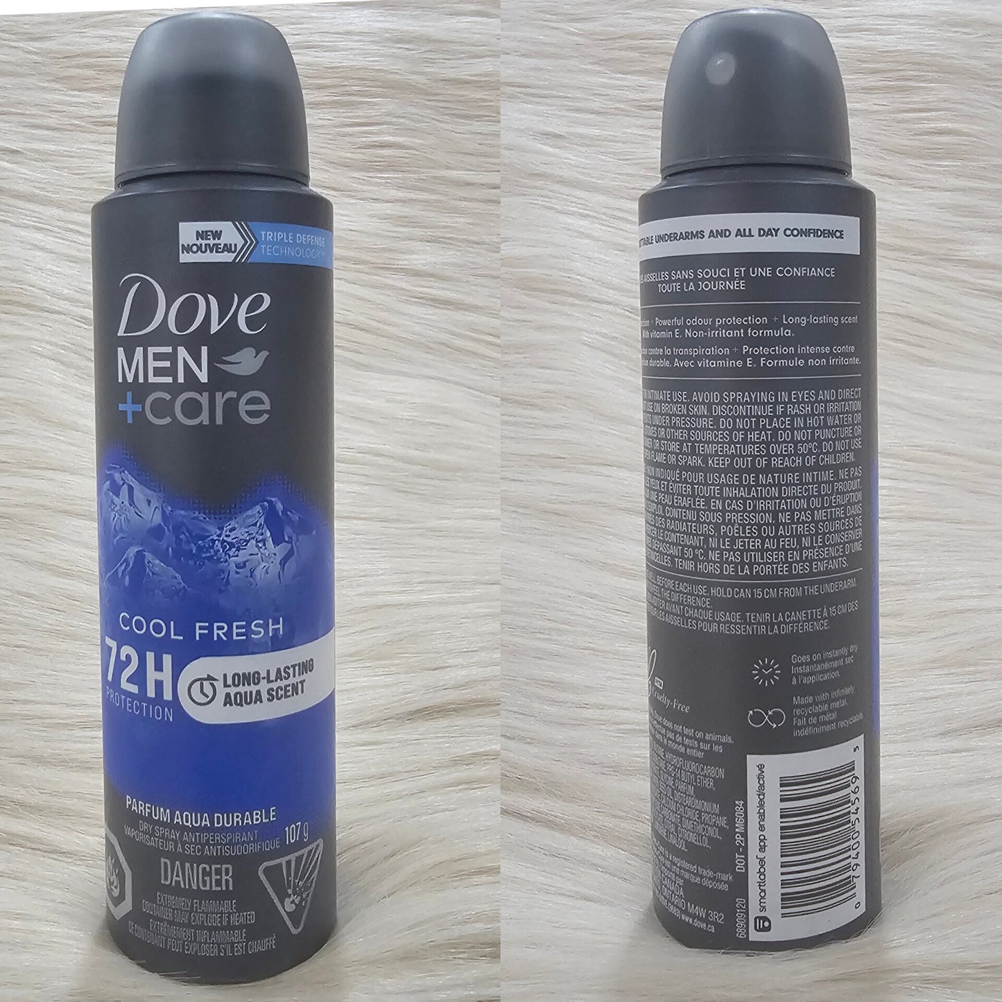 Dove Men+Care Cool Fresh 72H Dry Spray 107g