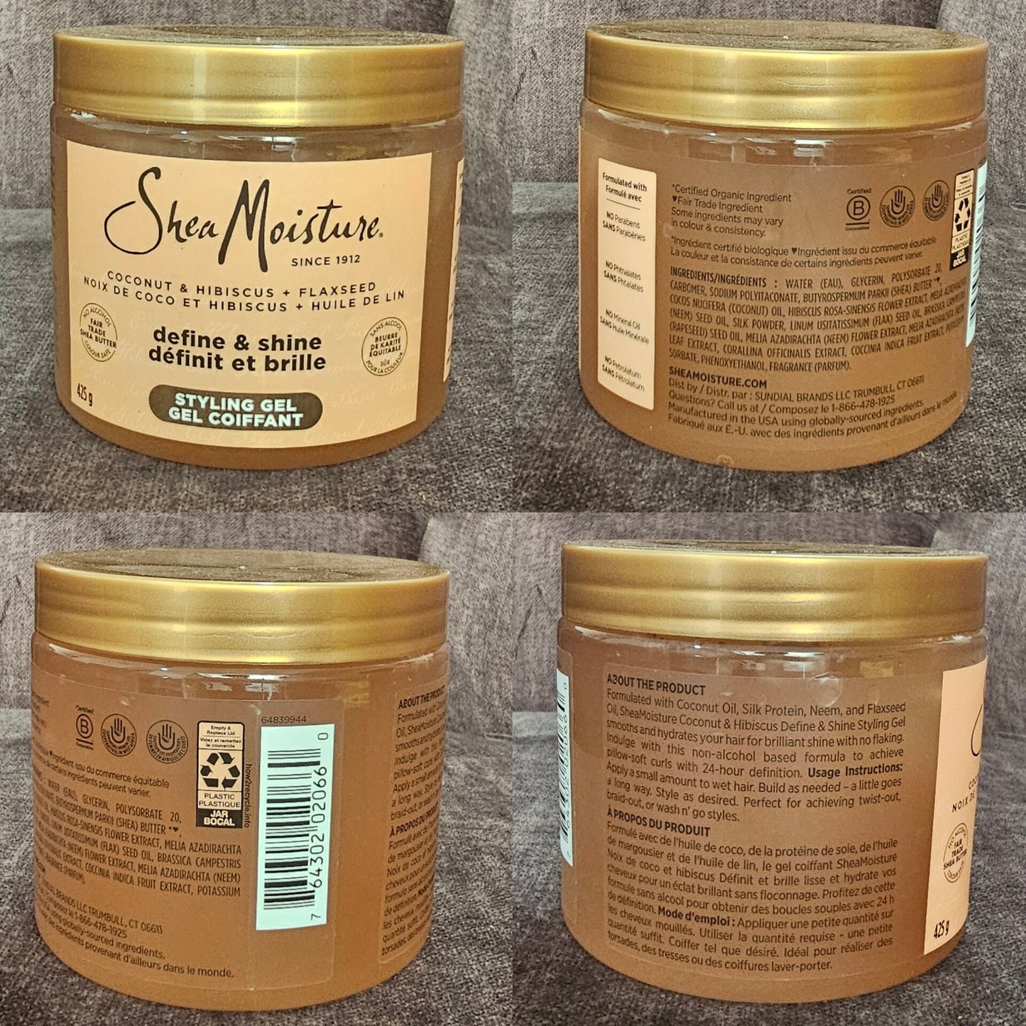 SheaMoisture Coconut & Hibiscus Defining Styling Gel 425g