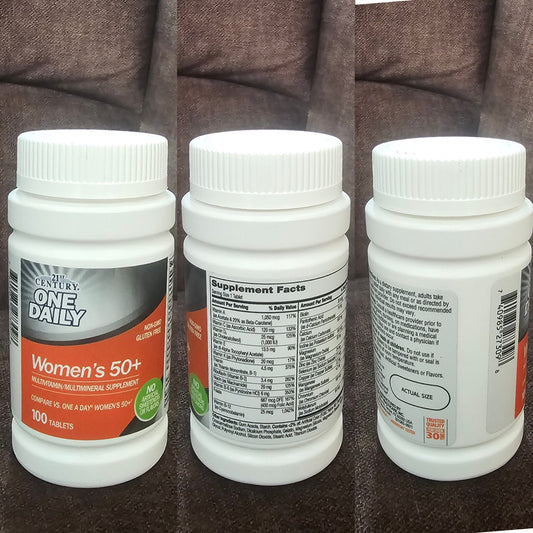 21st Century One Daily Women’s 50+ Multivitamin (100 Tablets)