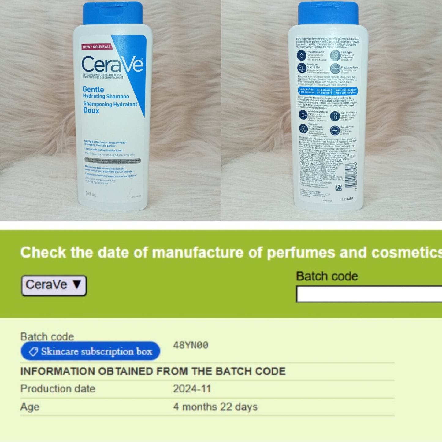 CeraVe Gentle Hydrating Shampoo 355ml