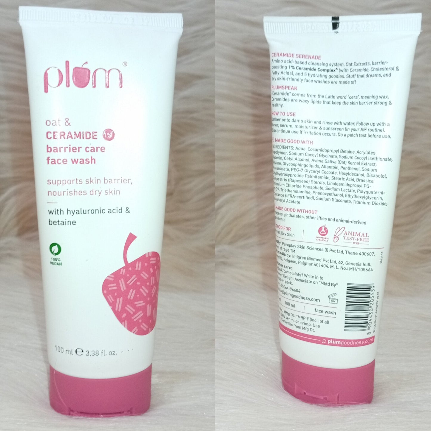 Plum Oat & 1% Ceramide Barrier Care Face Wash – 100ml