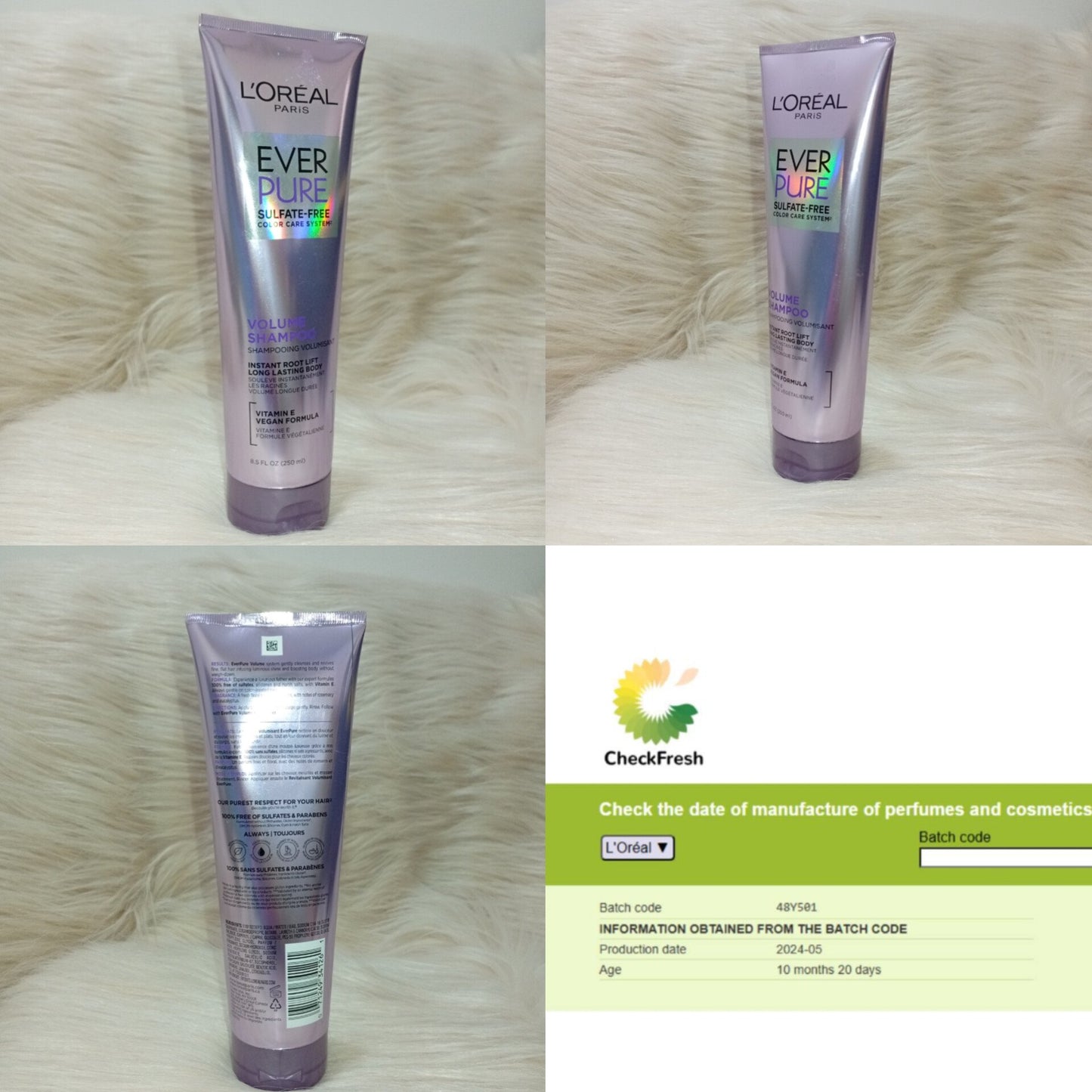 L’Oréal Paris EverPure Sulfate-Free Volume Shampoo 250ml