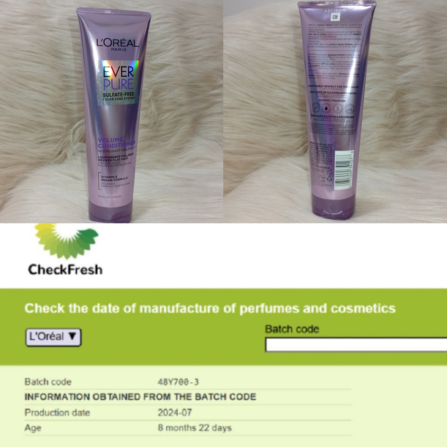 L’Oréal EverPure Moisture Conditioner 250ml