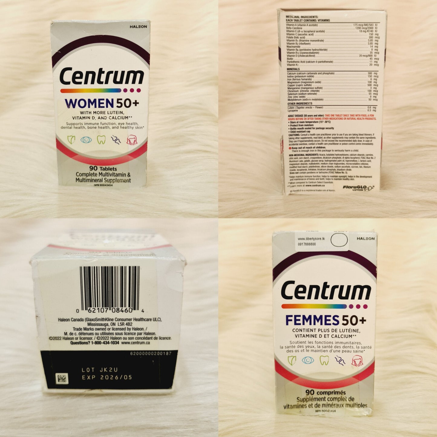 (Discounted Product) Centrum Women 50+ Multivitamin | Tailored for Women Over 50 | 90 Tablets