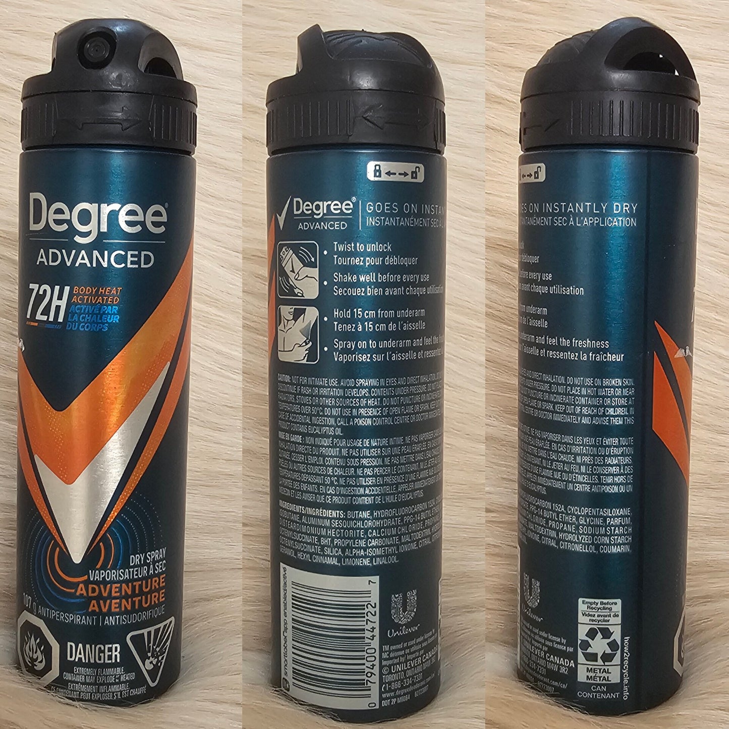 Degree Men Advanced Dry Spray Deodorant – Adventure (107g)