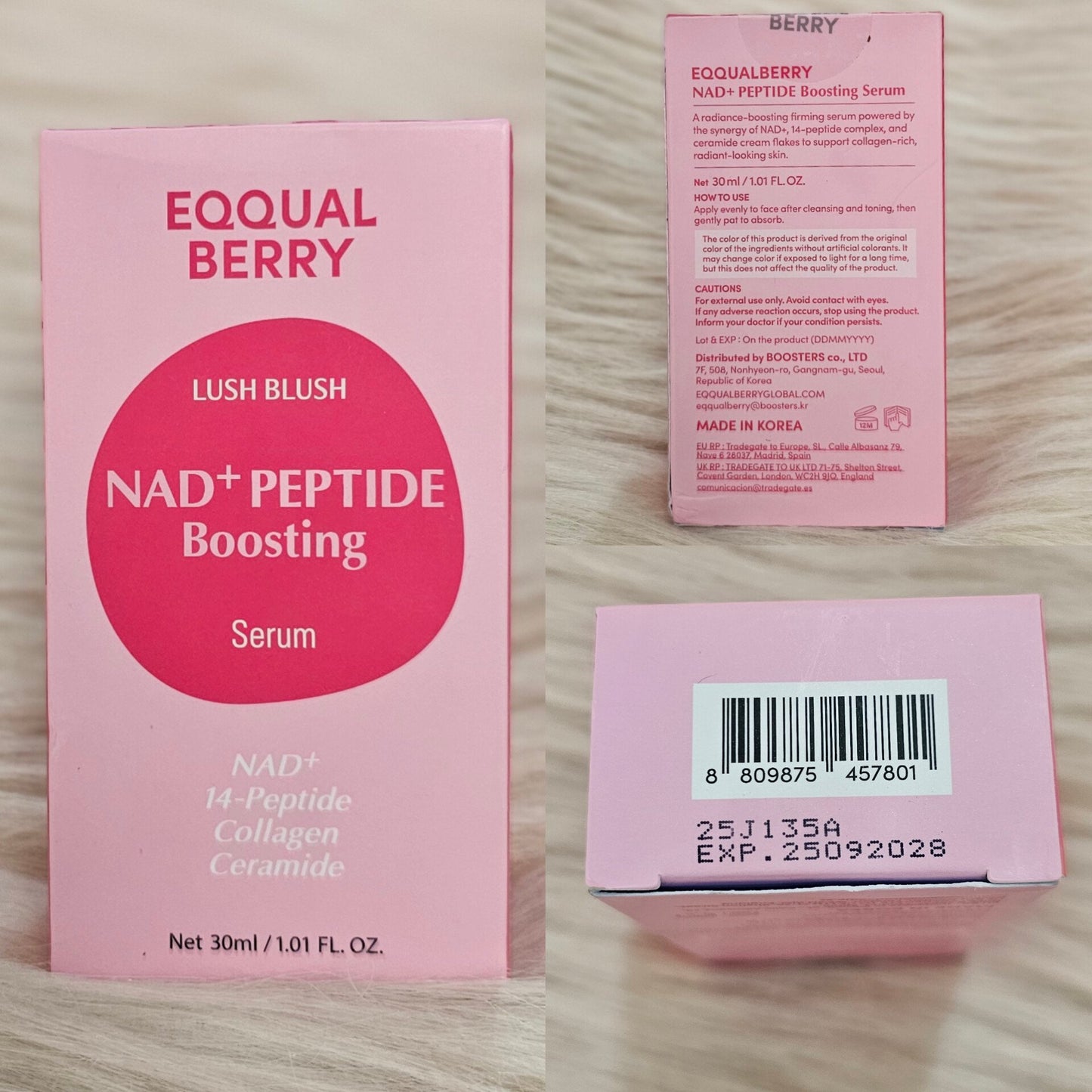 Eqqual Berry Lush Blush NAD+ Peptide Serum 30ml