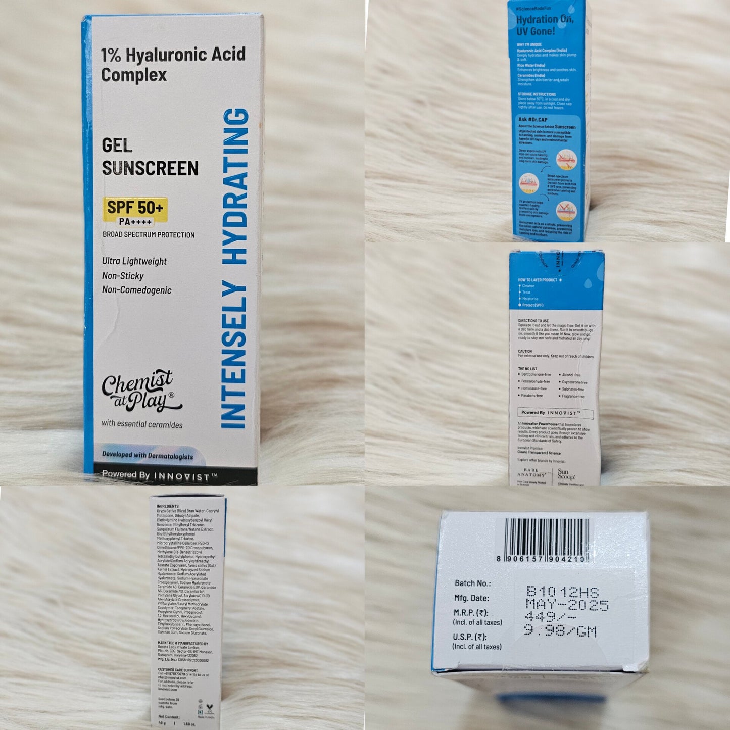 Chemist at Play SPF 50+ Hydrating Gel Sunscreen 45g