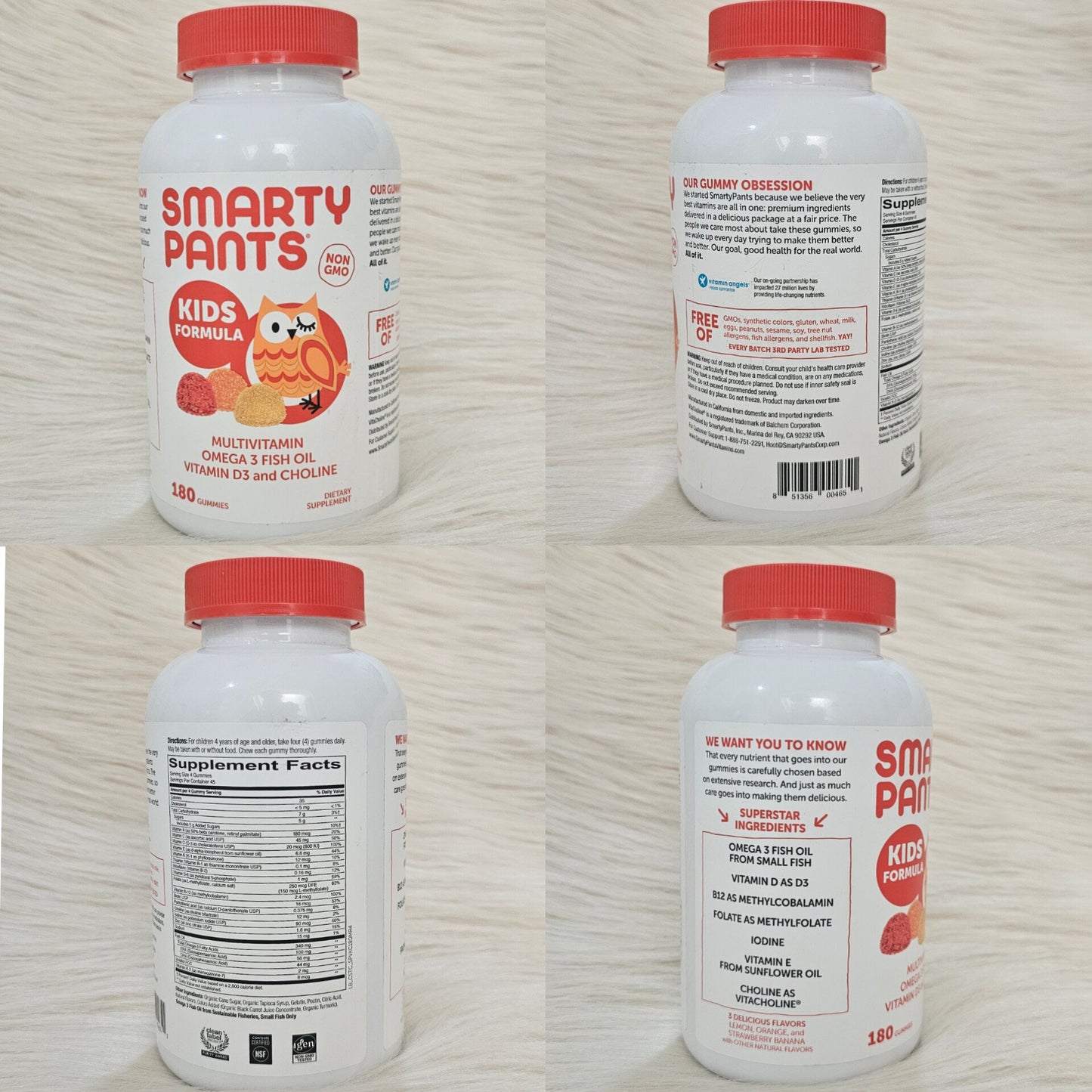 SmartyPants Kids Complete Multivitamin – 180 Gummies