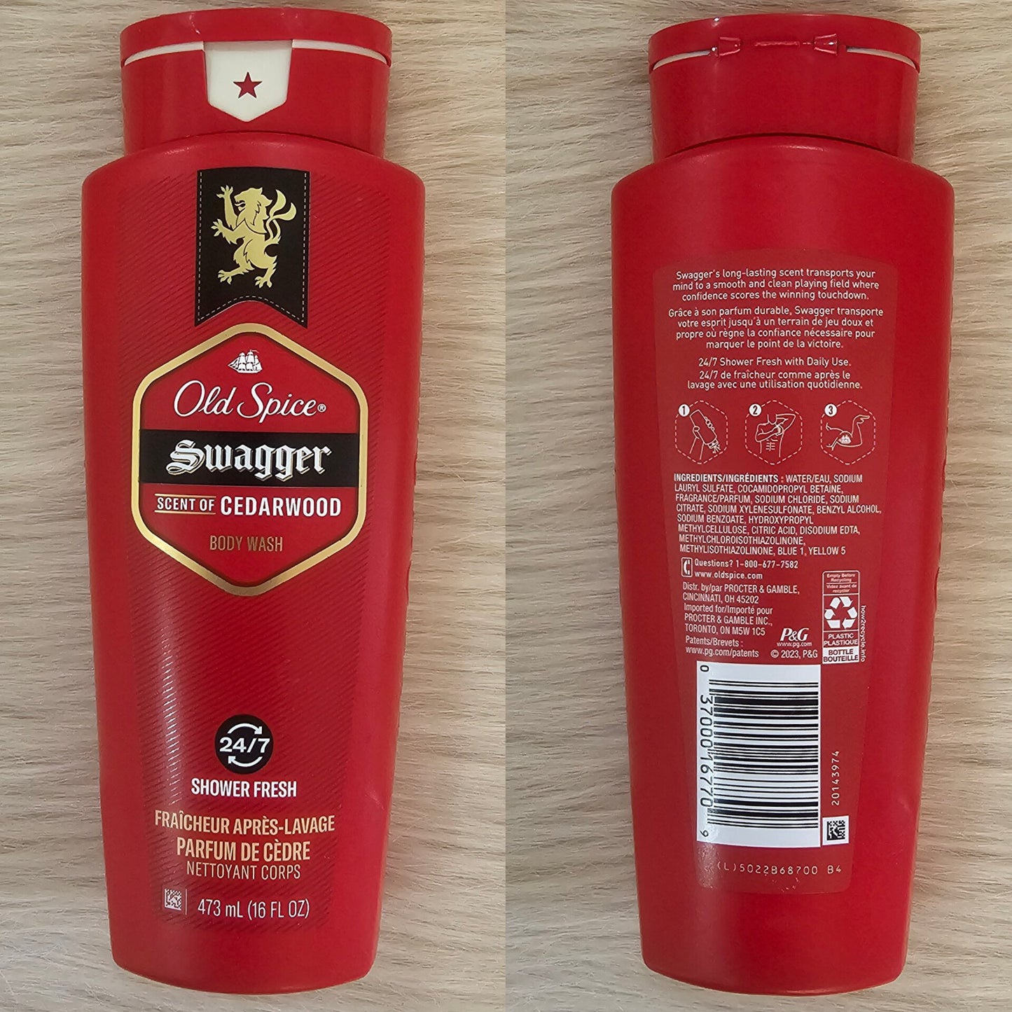 Old Spice Red Collection Body Wash for Men – Captain (473ml)