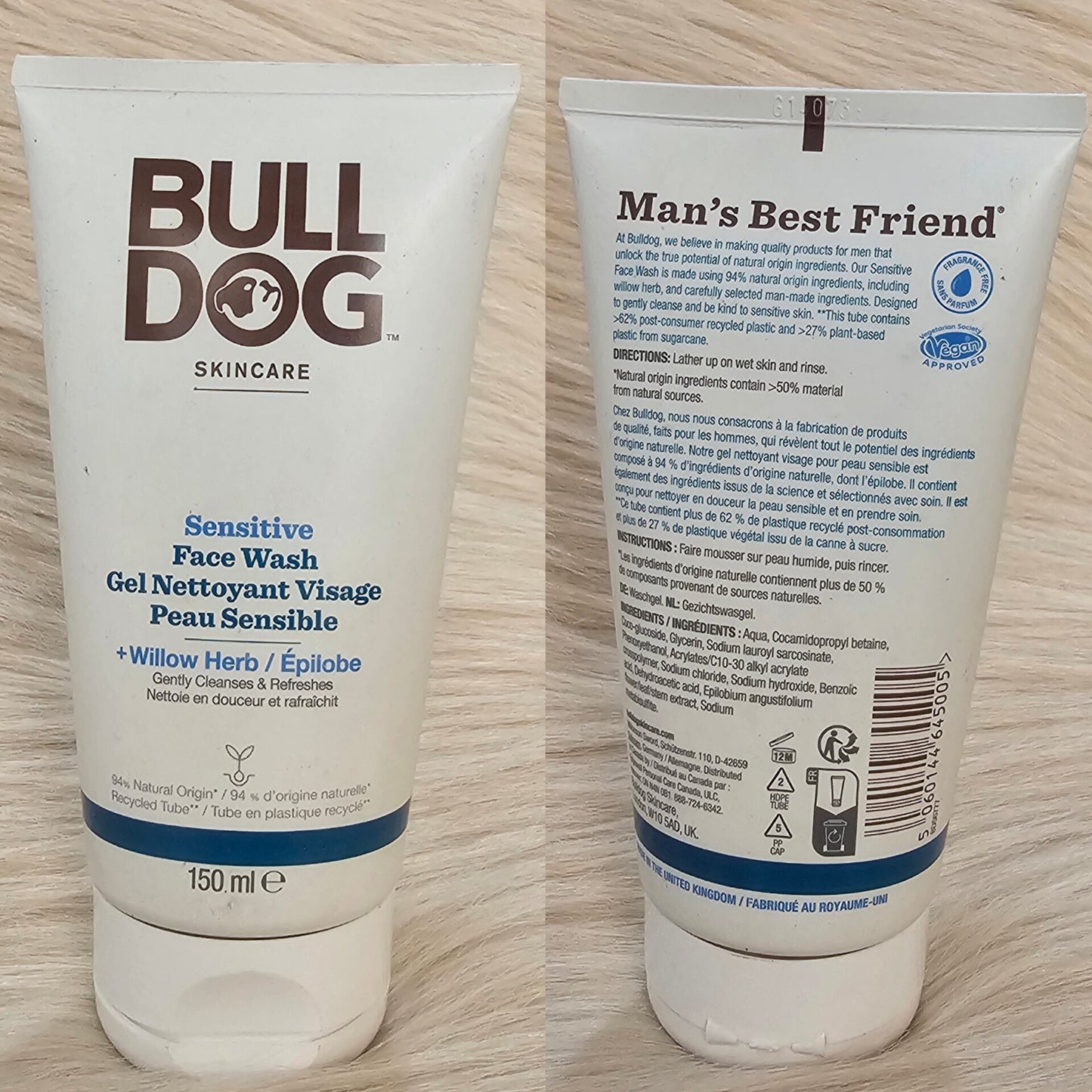 ( Discounted Product ) Bulldog Sensitive Face Wash 150ml