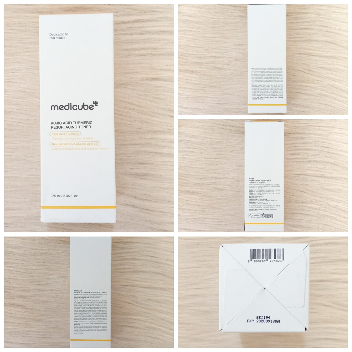Medicube Kojic Acid & Turmeric Brightening Toner 250ml