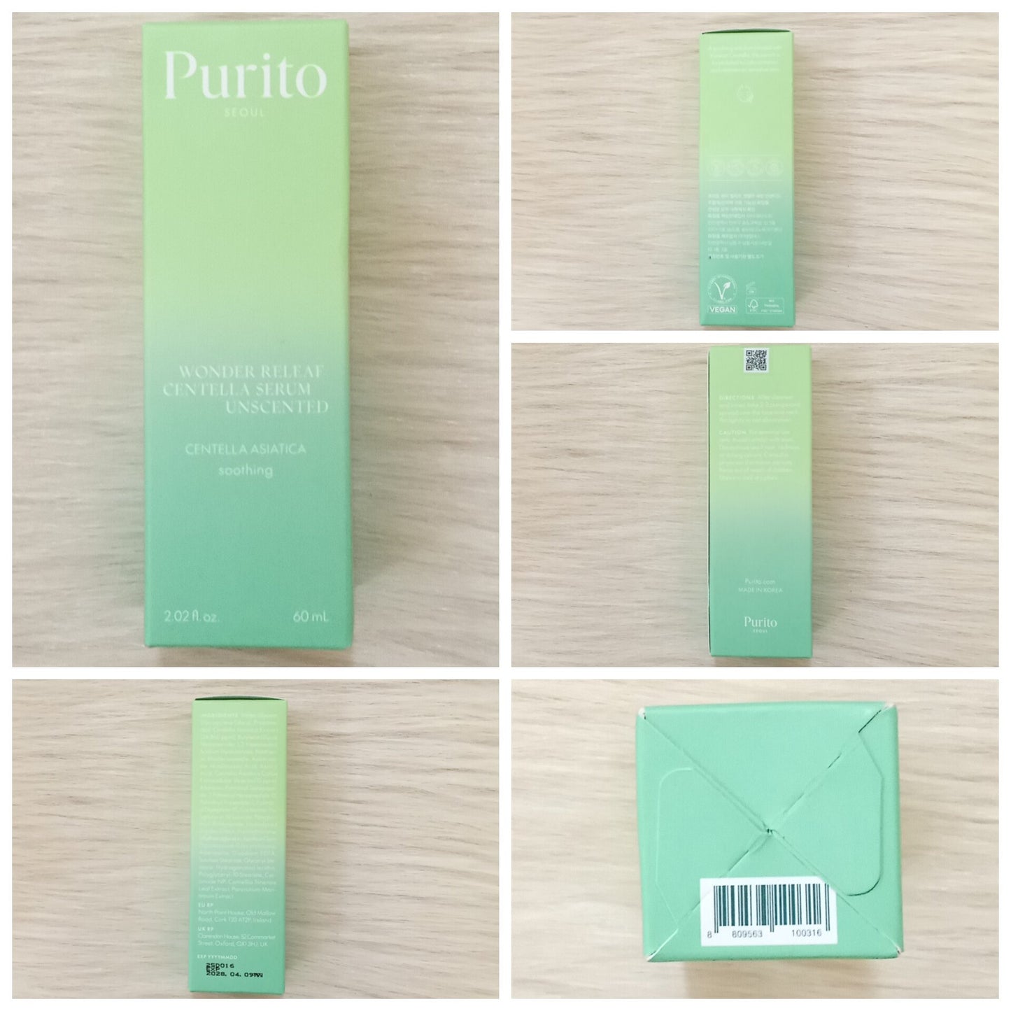 PURITO Wonder Releaf Centella Serum Unscented 60ml
